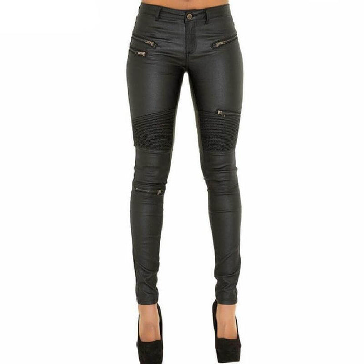 Women's Faux Leather Skinny Jeans