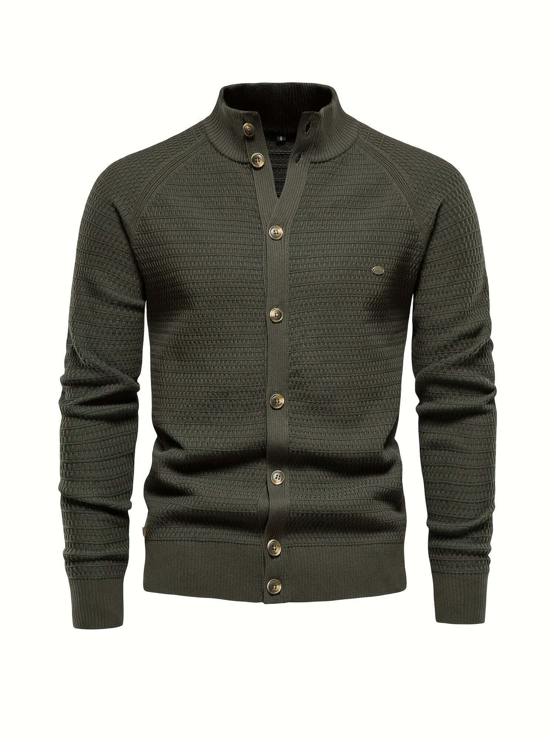 Men's Cotton Blend Knitted Cardigan Sweater