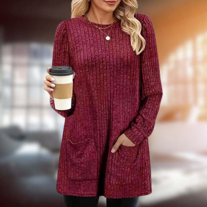 Women's Cotton Blend Medium Length Sweater
