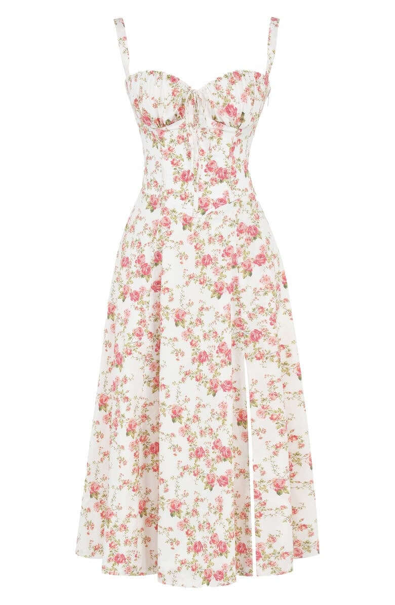 Printed Bustier Dress