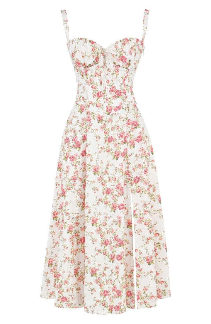 Printed Bustier Dress
