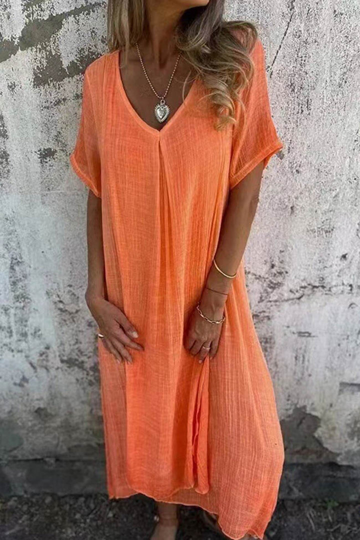Lightweight Linen Midi Dress