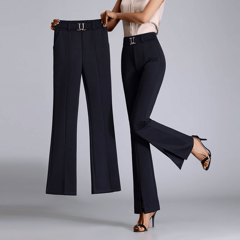 Women's High-Waisted Wide-Leg Trousers