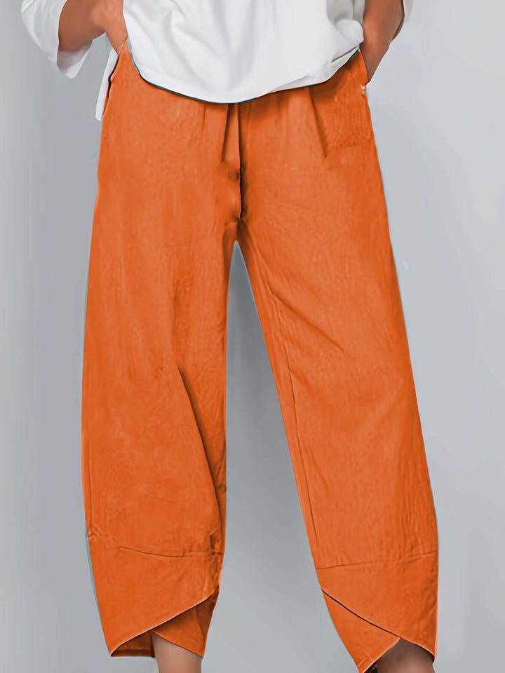 Women's Cropped Wide-Leg Trousers