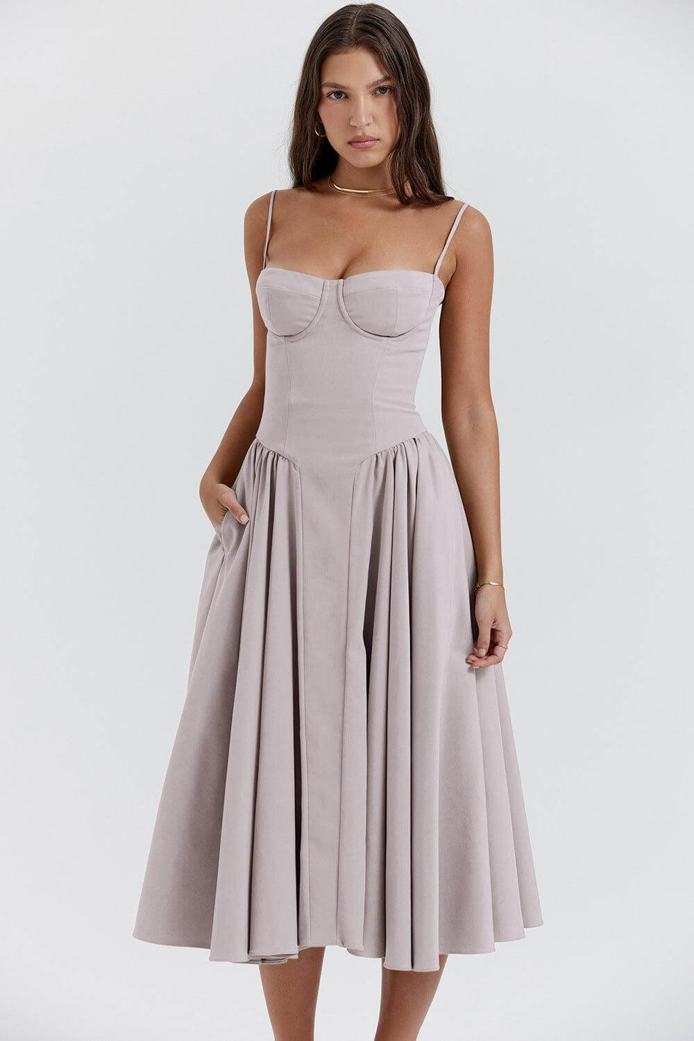 Women's Vintage Midi Dress