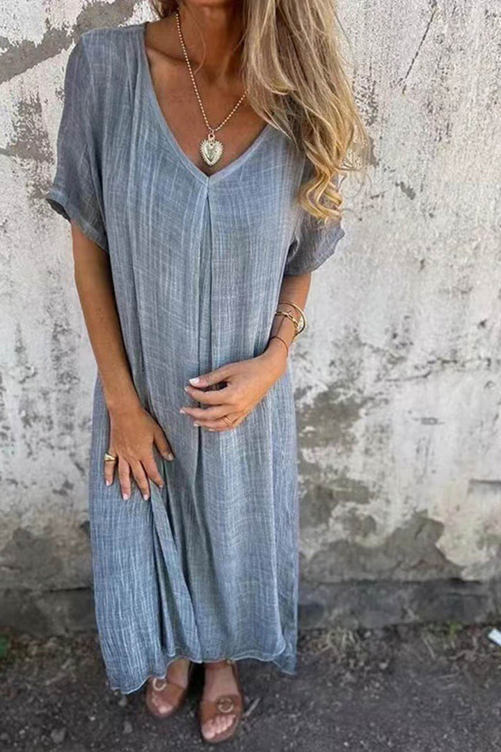 Lightweight Linen Midi Dress