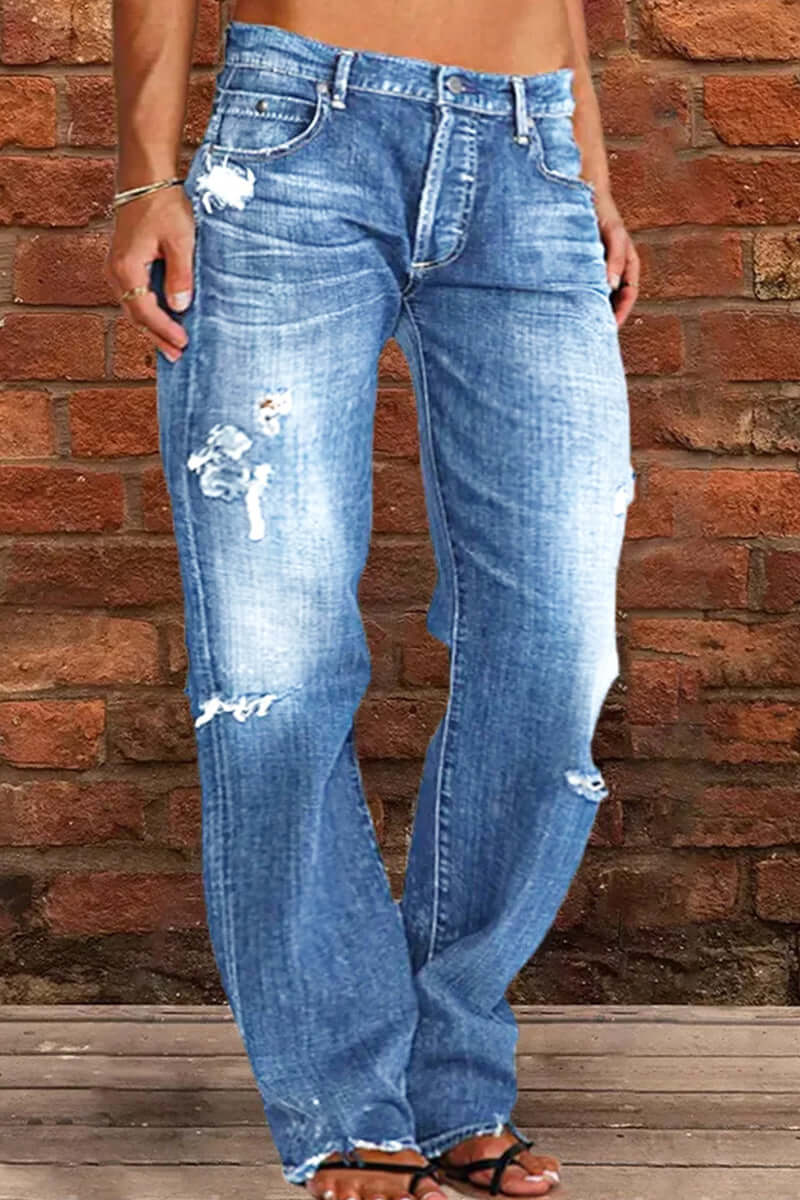 Women's Straight Leg Casual Jeans