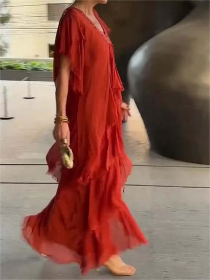 Women's Summer Dress with Sleeves