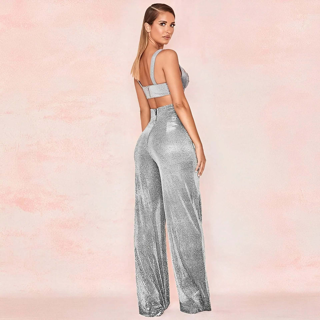Women's High-Waisted Wide Leg Trousers