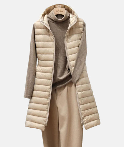 Lightweight Quilted Long Jacket