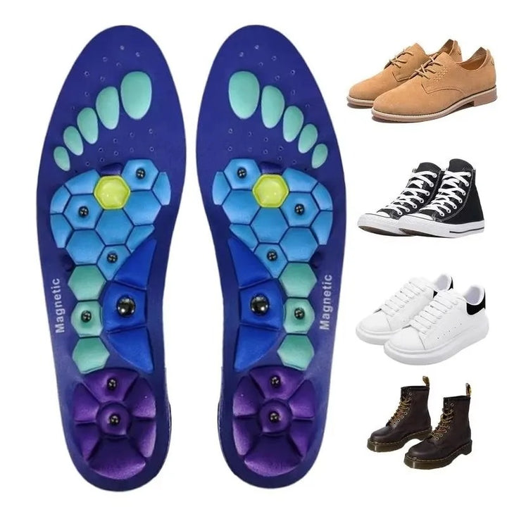 Unisex Magnetic Acupressure Insoles for Pain Relief & Comfort