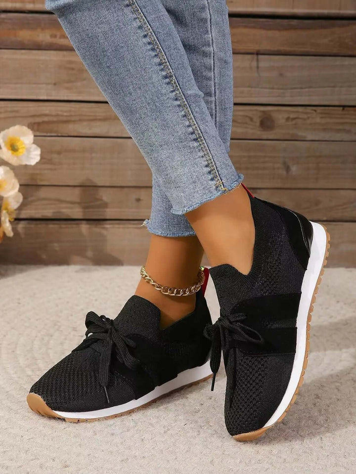 Women's Breathable Mesh Lace-Up Orthopedic Shoes
