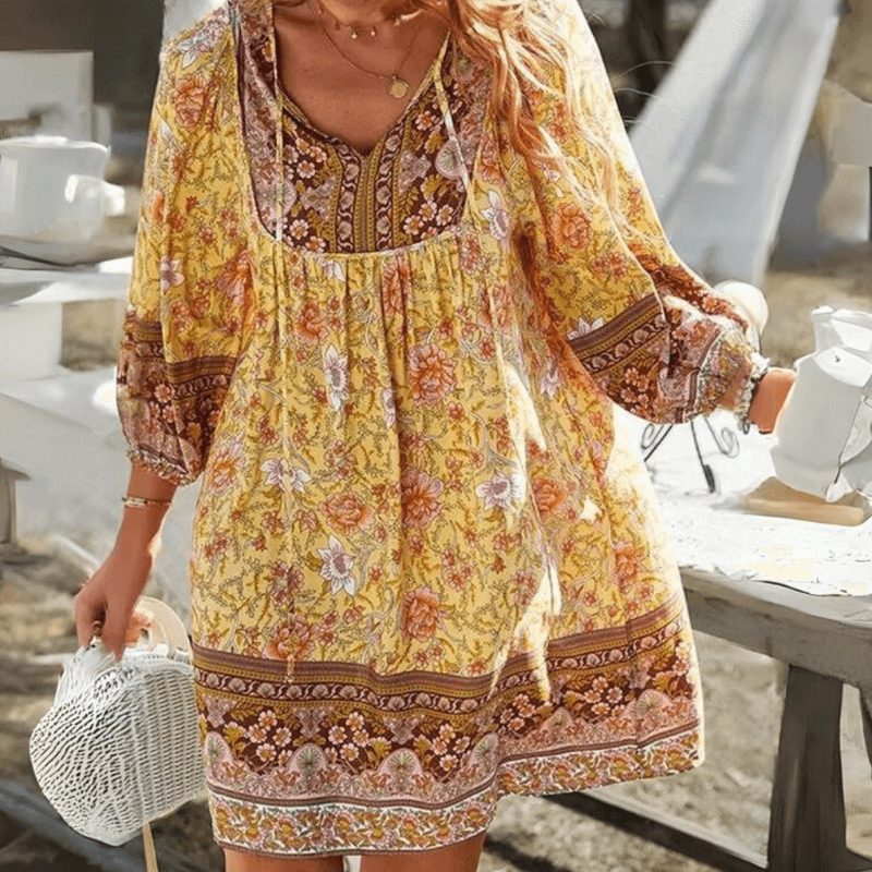 Women's Casual Bohemian Mini Dress