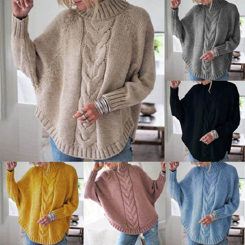 Women's Oversized Batwing Sleeve Jumper