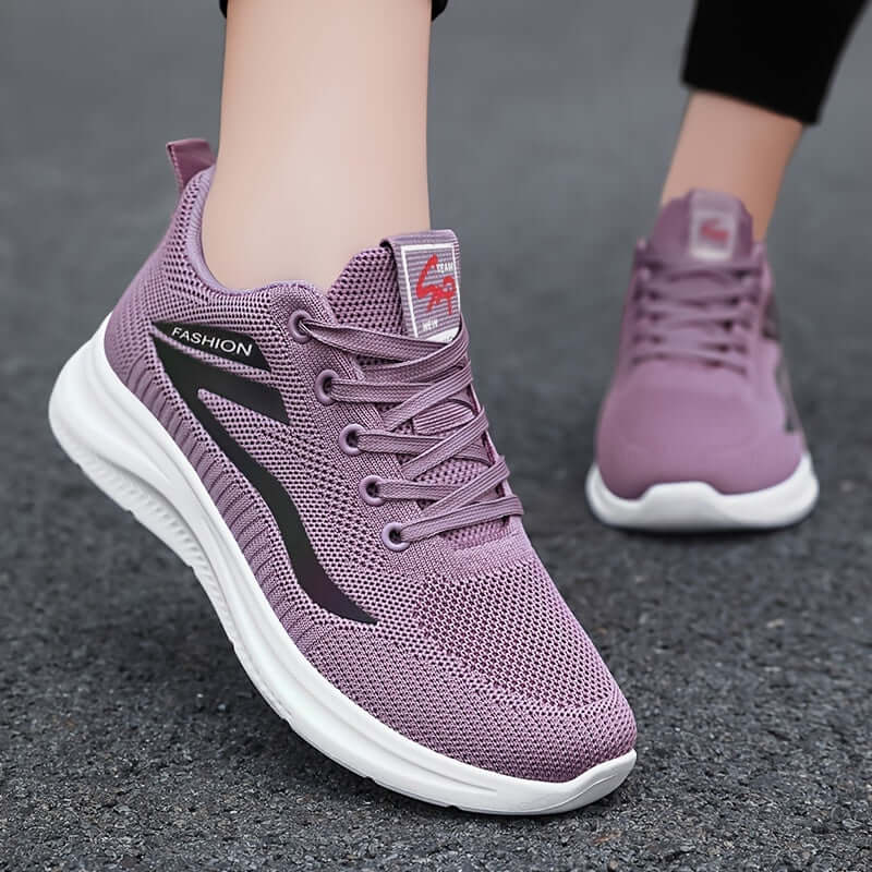 Women's Breathable Knitted Casual Sneakers