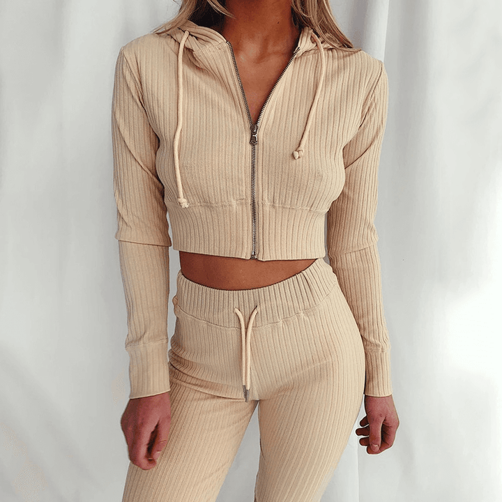 Women's Slim Fit Hoodie Tracksuit