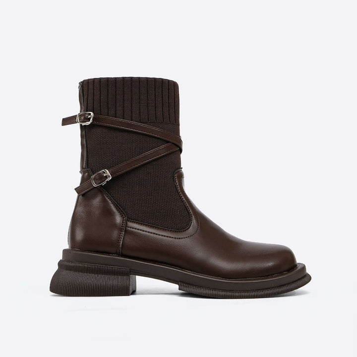 Women's Faux Leather Ankle Boots