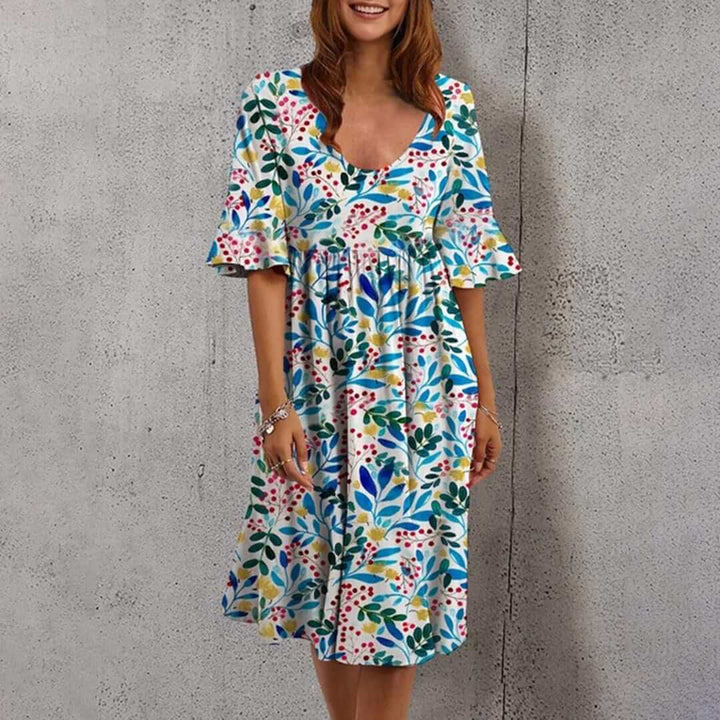 Women's Floral Summer Midi Dress