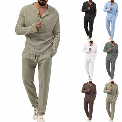 Men's Casual Linen Summer Set