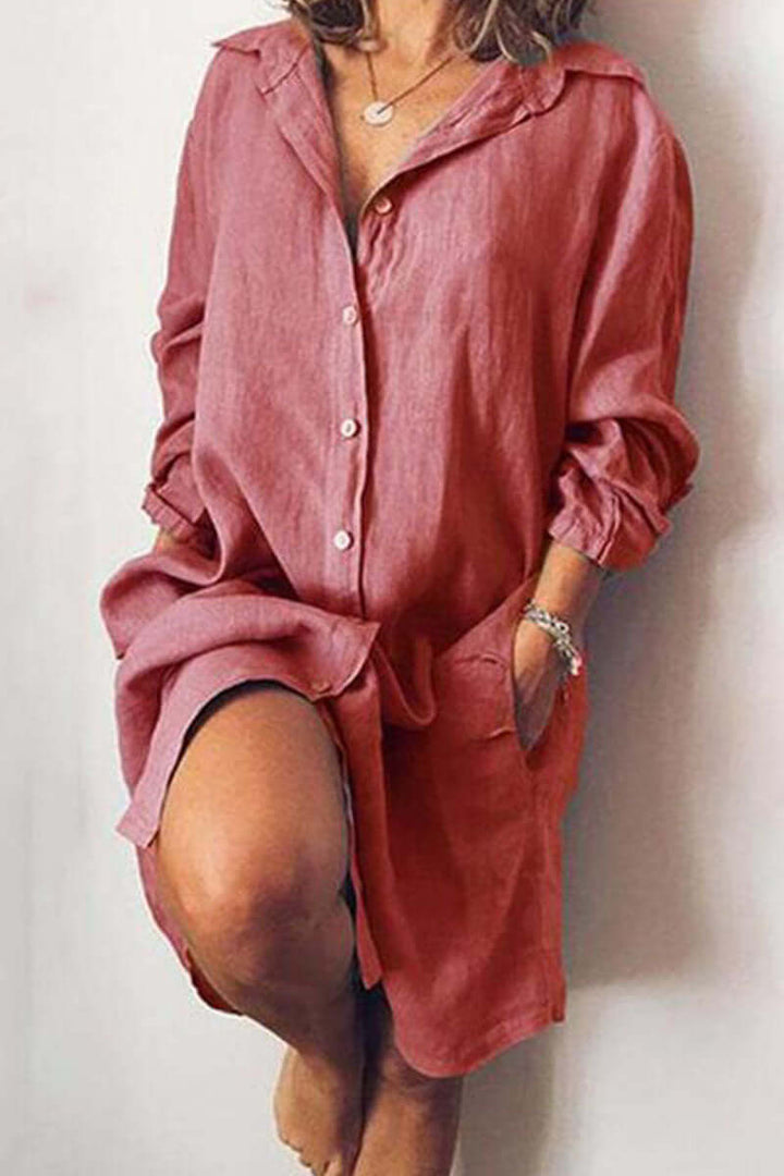 Women's Long Sleeve Shirt Dress