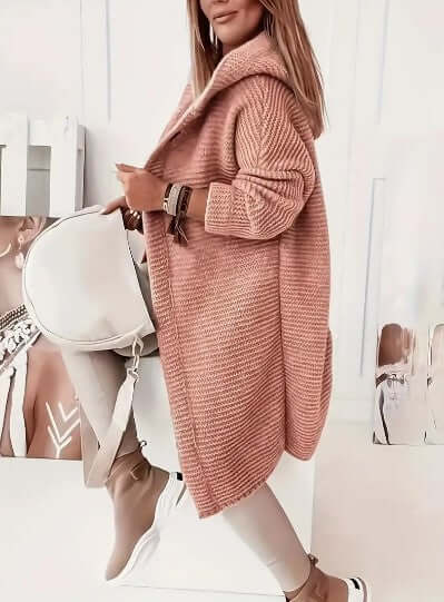 Women's Loose Hooded Cardigan