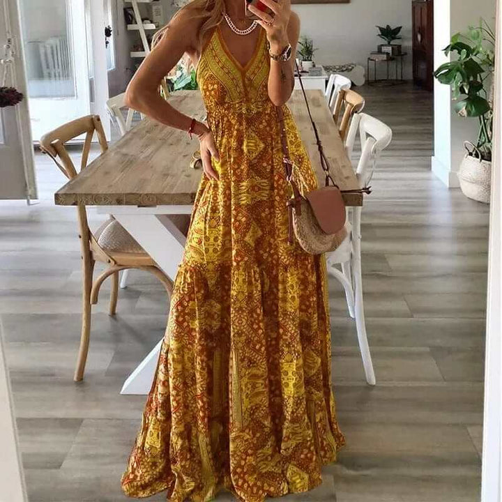 Women's Boho Maxi Dress