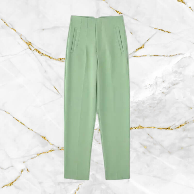 Women's Vintage High-Waist Pencil Pants