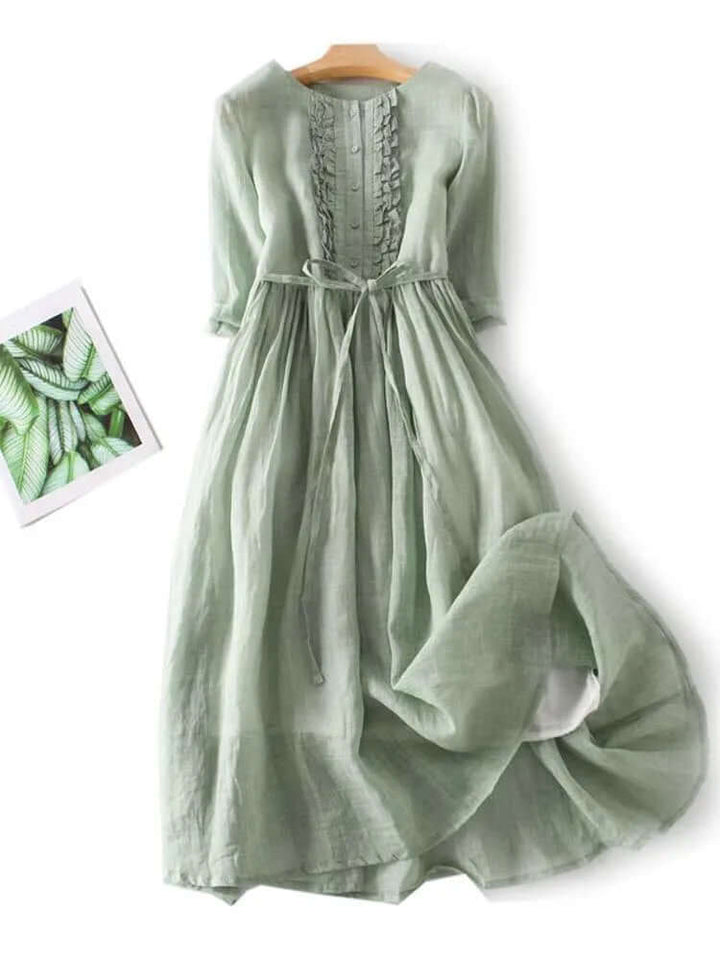 Women's Cotton Linen Dress