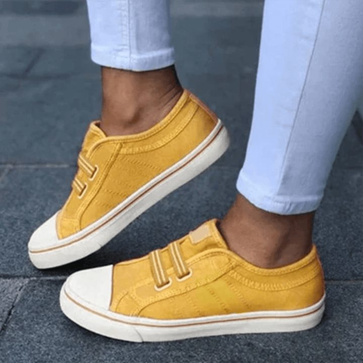 Women's Slip-On Trainers Elastic Casual Shoes