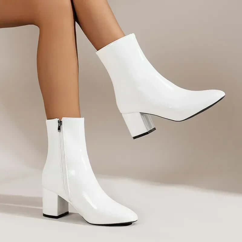 Women's Pointed Toe High Heel Ankle Boots