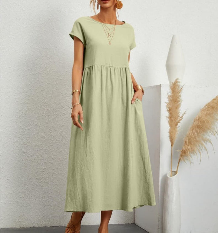 Lightweight Sleeveless Midi Summer Dress