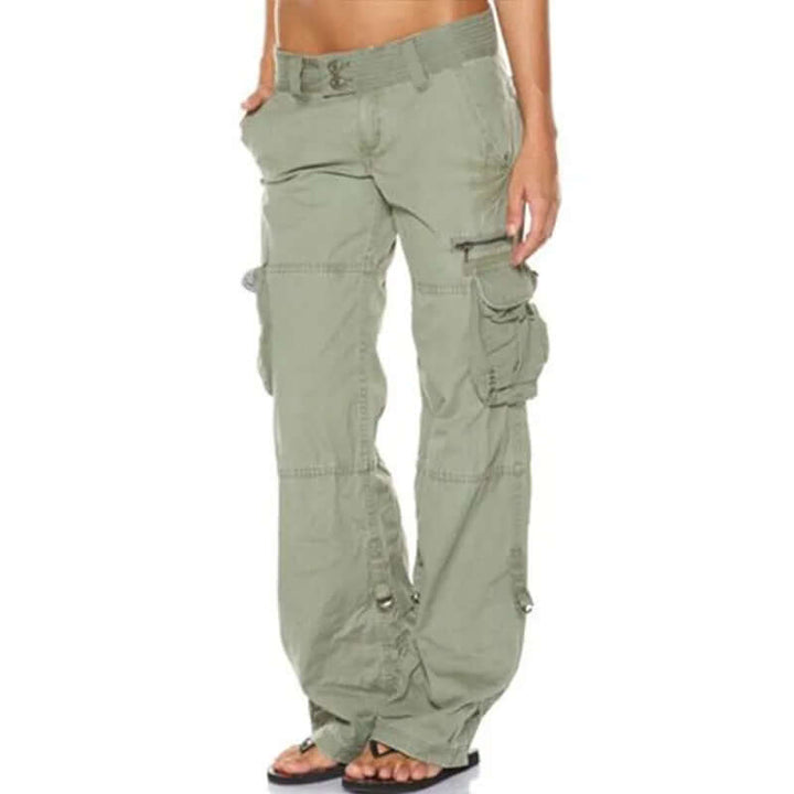 Low Waist Cargo Trousers - Casual