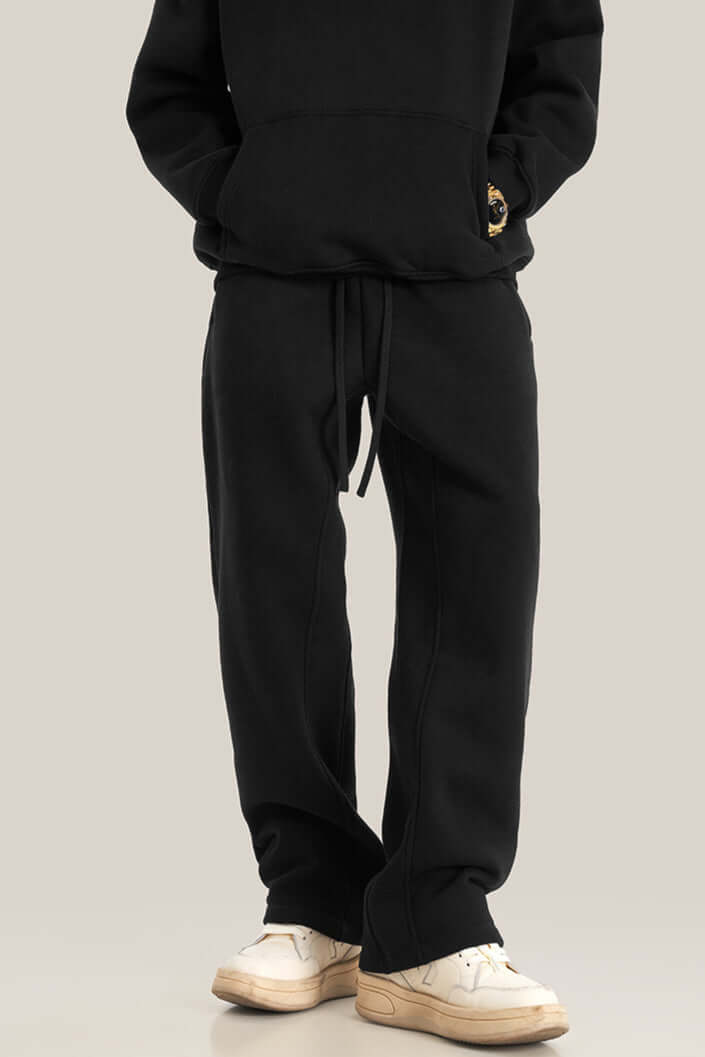 Men's Relaxed Fit Velvet Casual Sweatpants