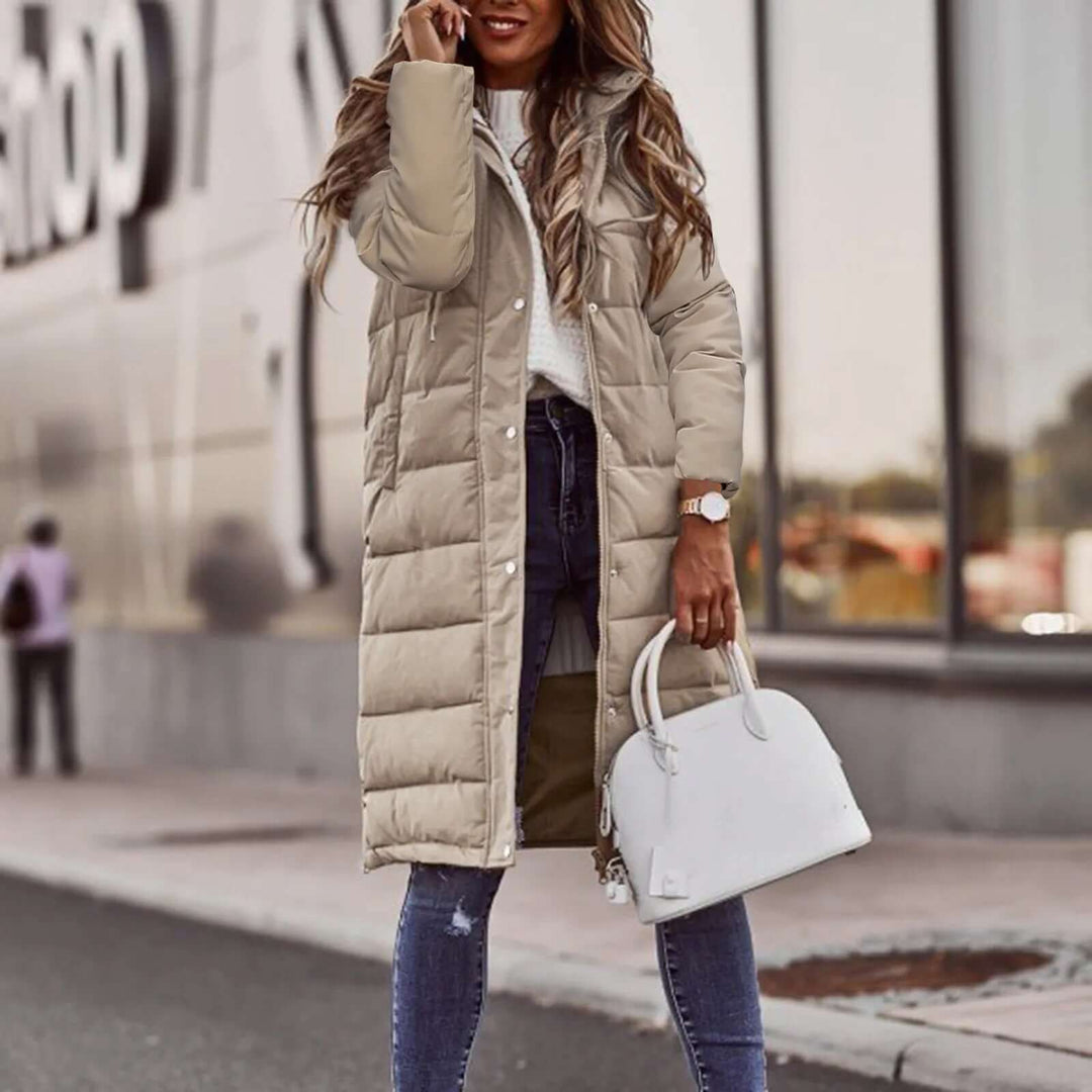 Women's Padded Winter Coat with Hood