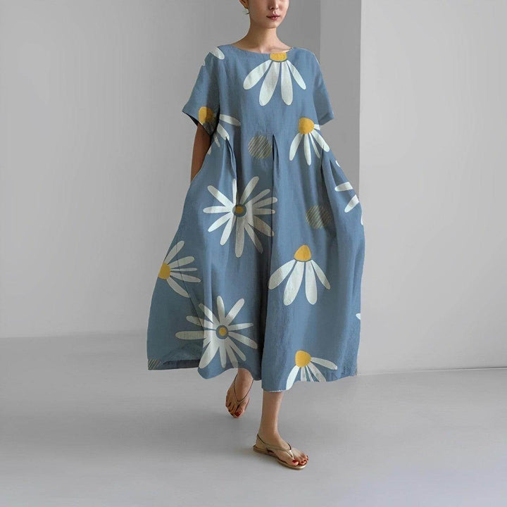 Women's Floral Casual Loose Swing Dress