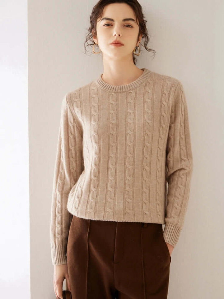Women's Cashmere Cable Knit Jumper