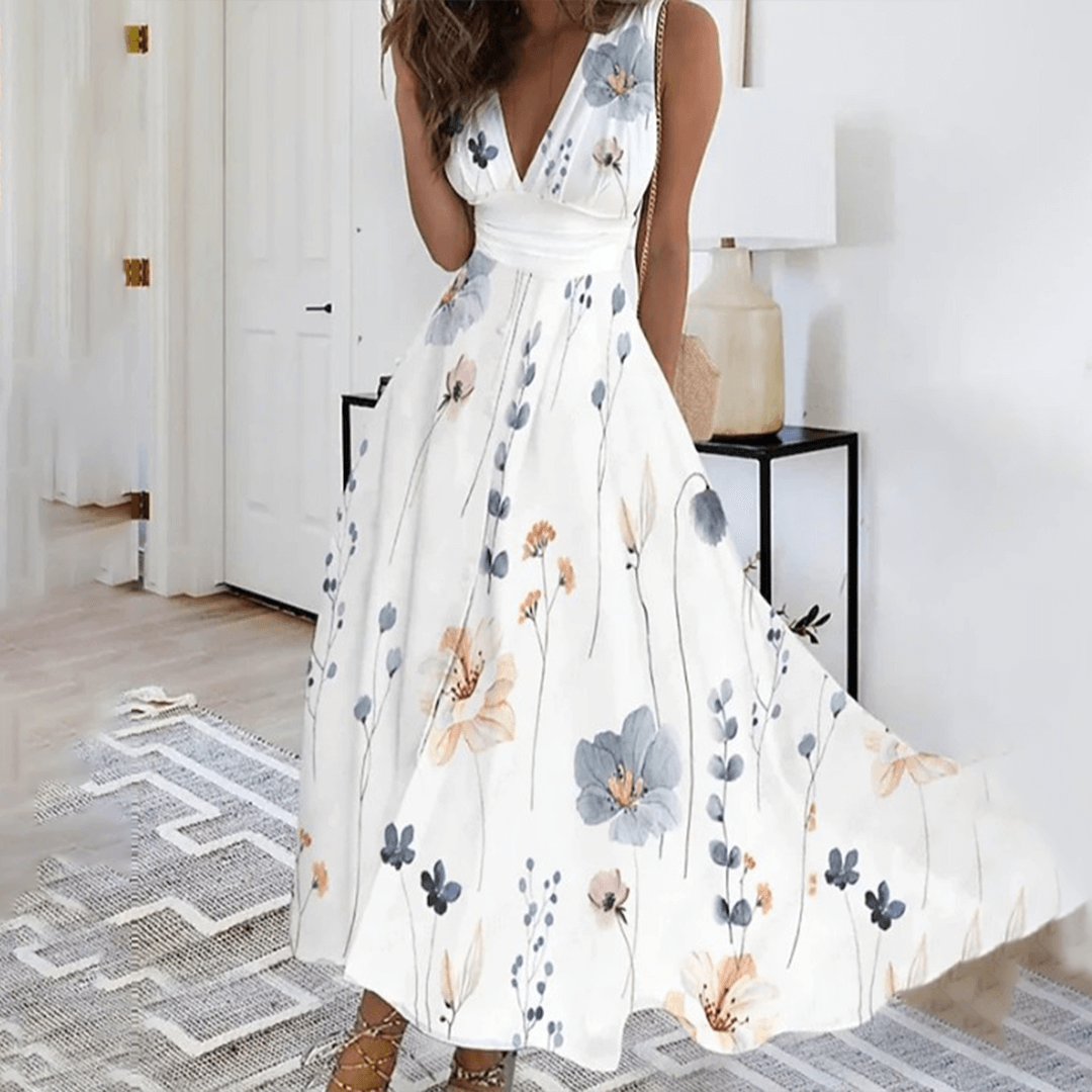 Elegant Floral Maxi Dress for Women