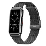 Black dial with black mesh strap