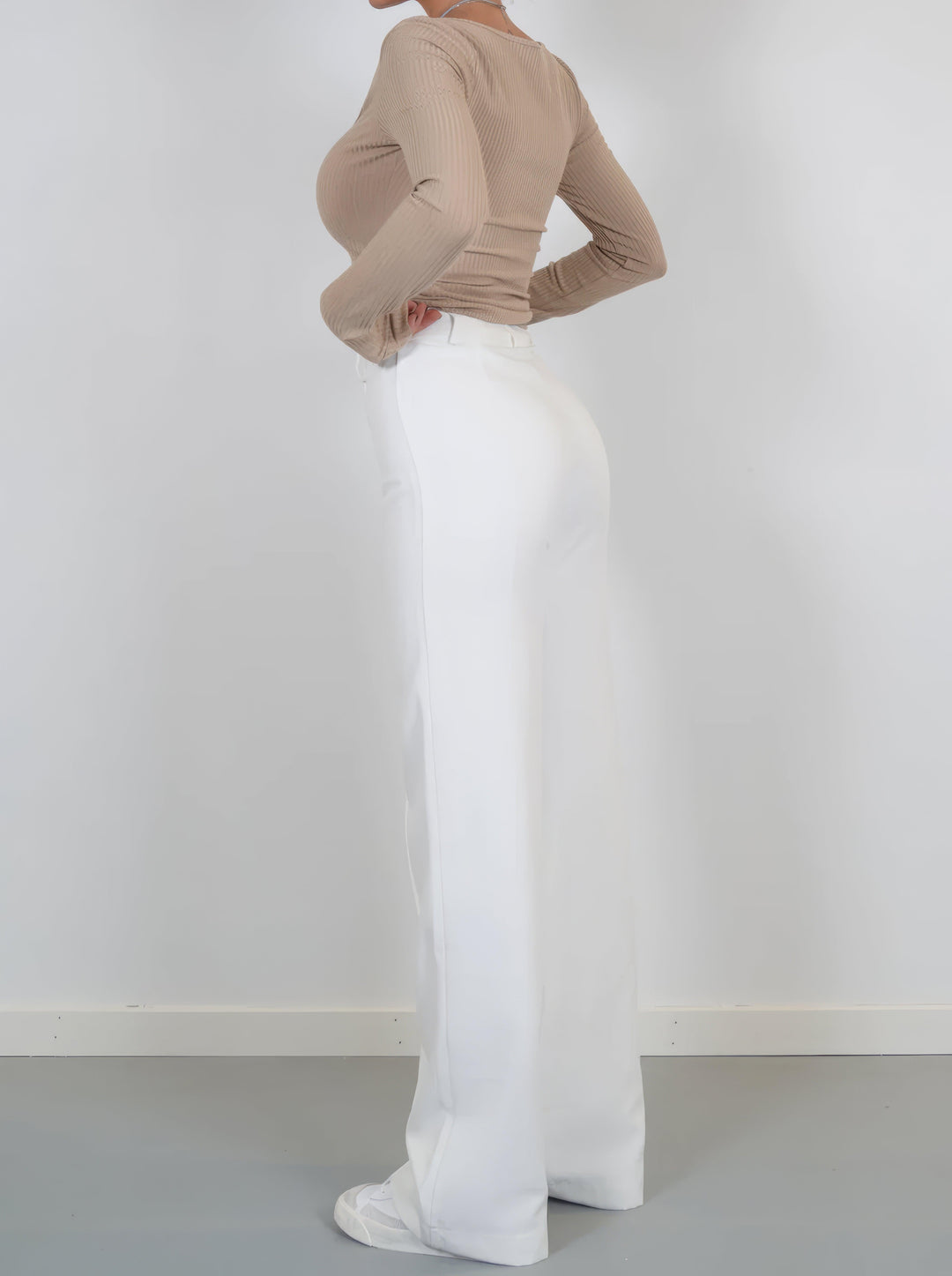 Women's High-Waisted Wide Leg Trousers