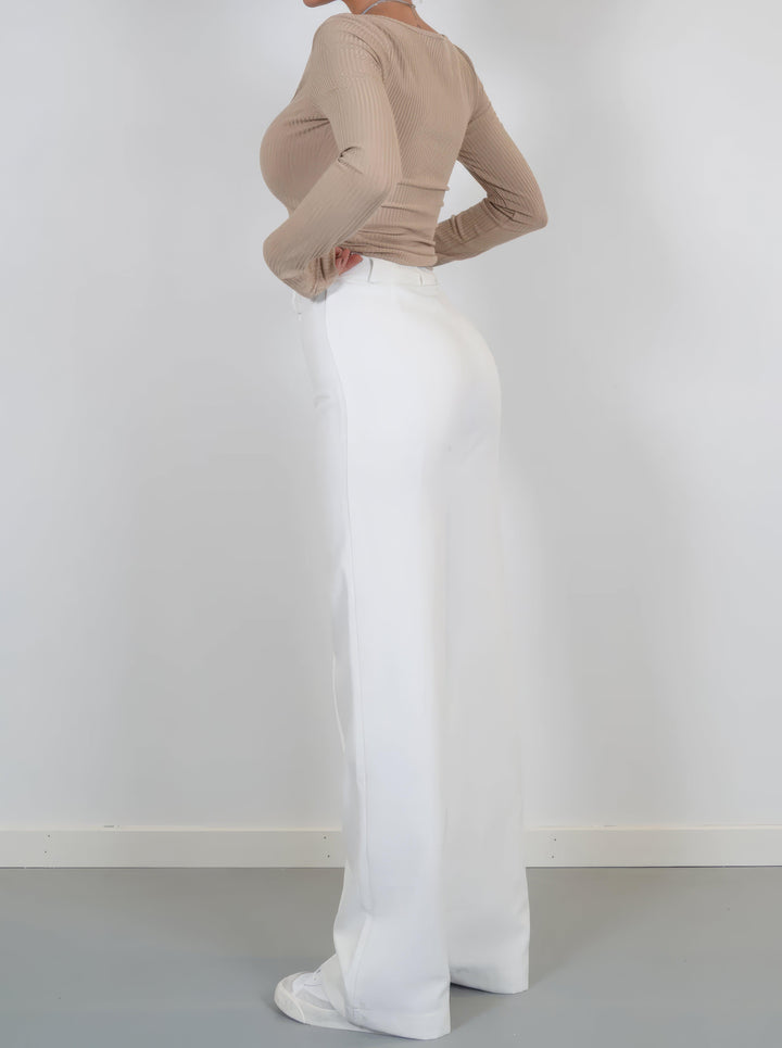 Women's High-Waisted Wide Leg Trousers