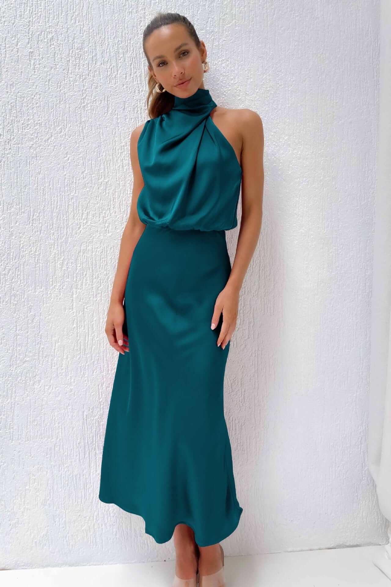 Women's Satin Evening Dress