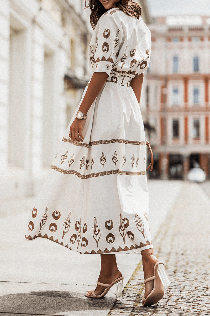 Women's Vintage Cotton A-Line Dress