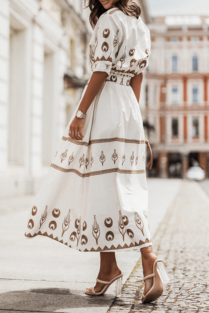 Women's Vintage Cotton A-Line Dress