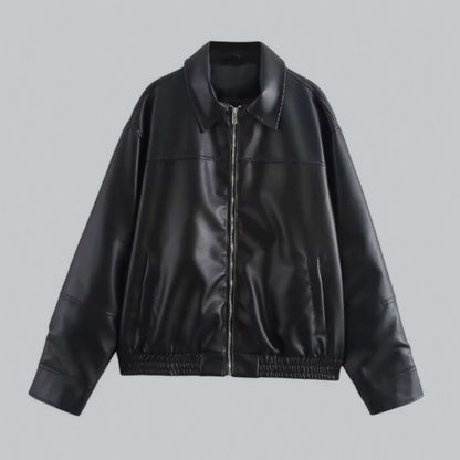 Women's Vintage Style Faux Leather Jacket