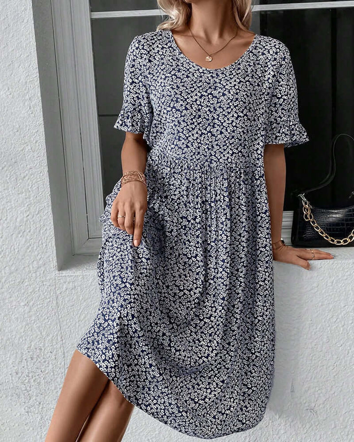 Floral Pattern Dress - Breathable & Lightweight