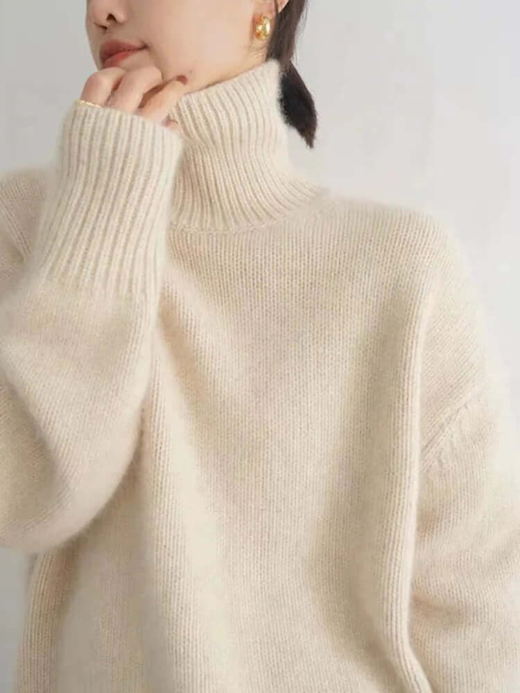 Women's Cashmere High Collar Sweater