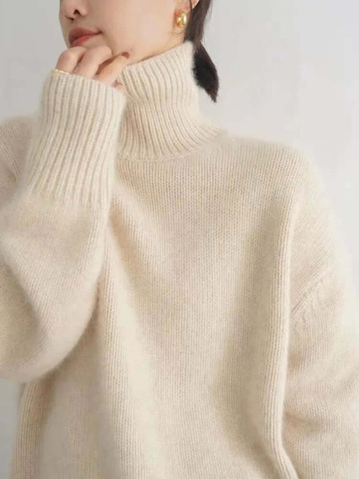 Women's Cashmere High Collar Sweater