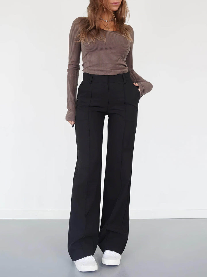 Women's High-Waisted Wide Leg Trousers