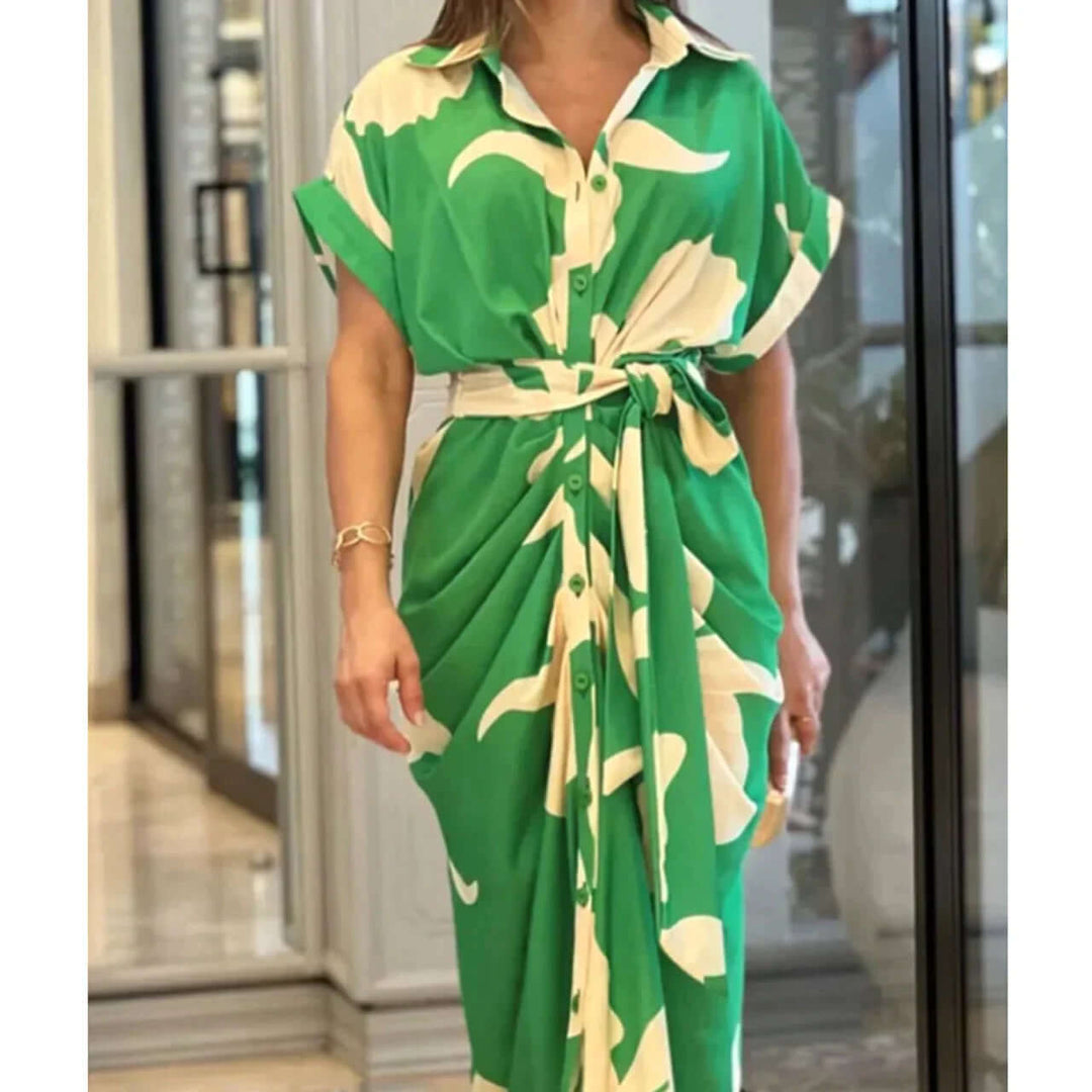 Women's Vintage Ruffle Summer Dress