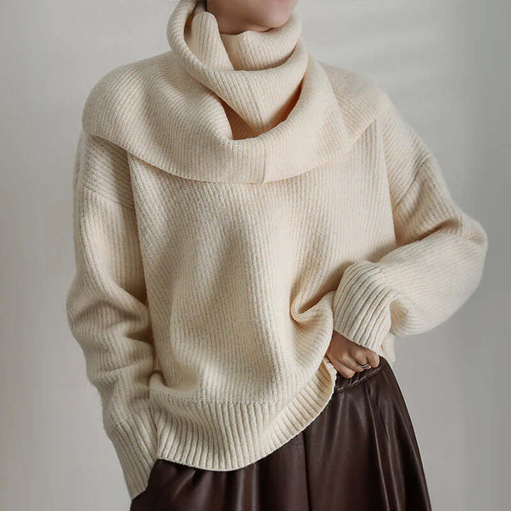 Women's Oversized Turtleneck Jumper